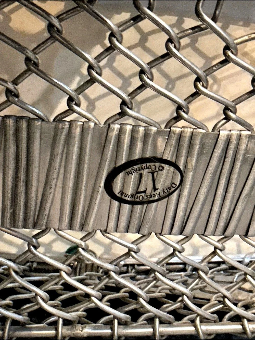 Dary Rees Original Wire Basket Set in Silver & Blue
